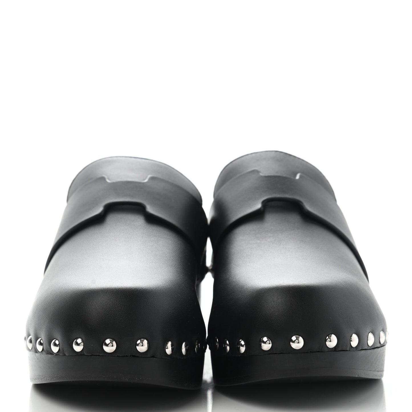 Calfskin Calya Mules 37 Black