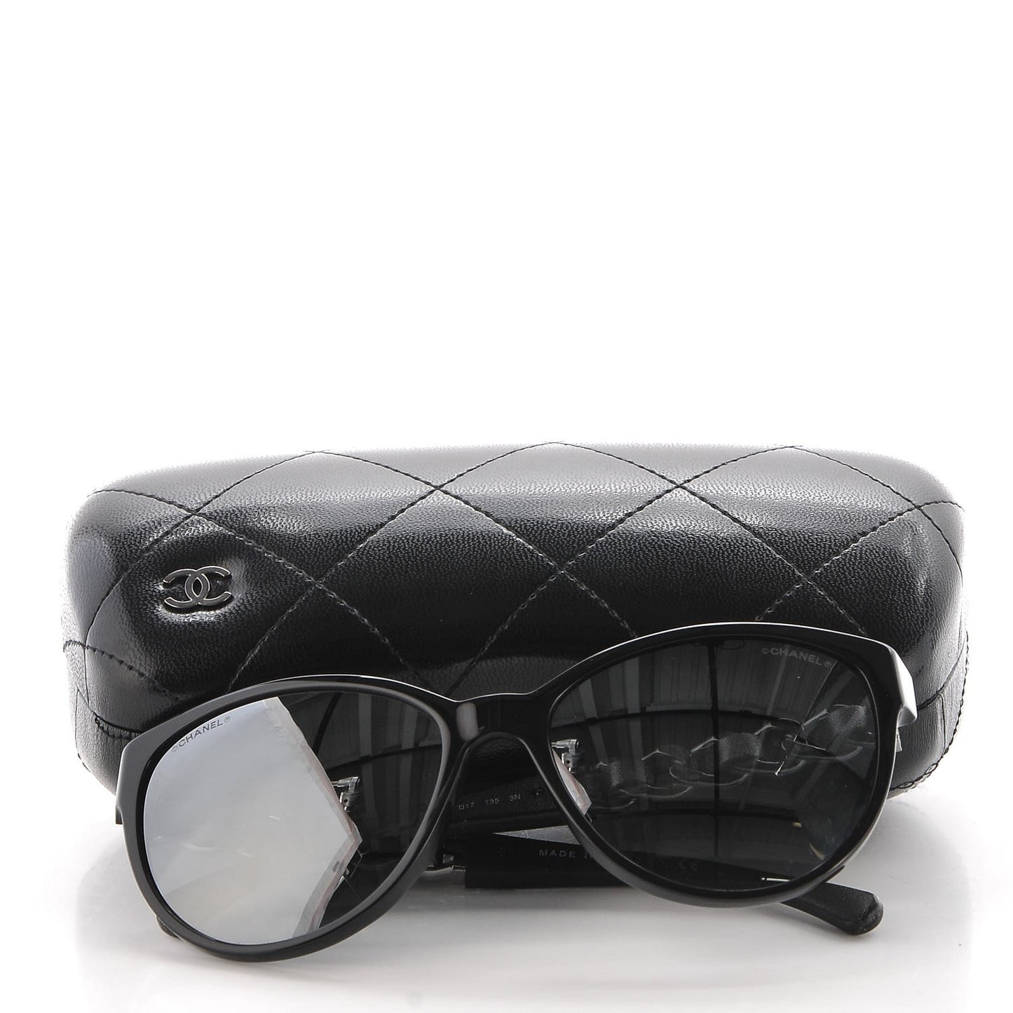 CC Chain Sunglasses 5215Q Black