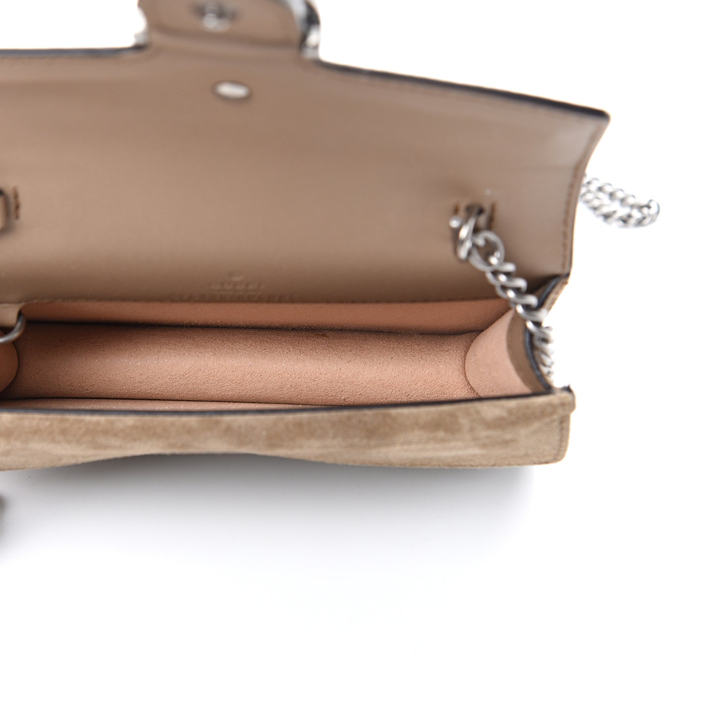 GG Supreme Monogram Super Mini Dionysus Shoulder Bag Taupe