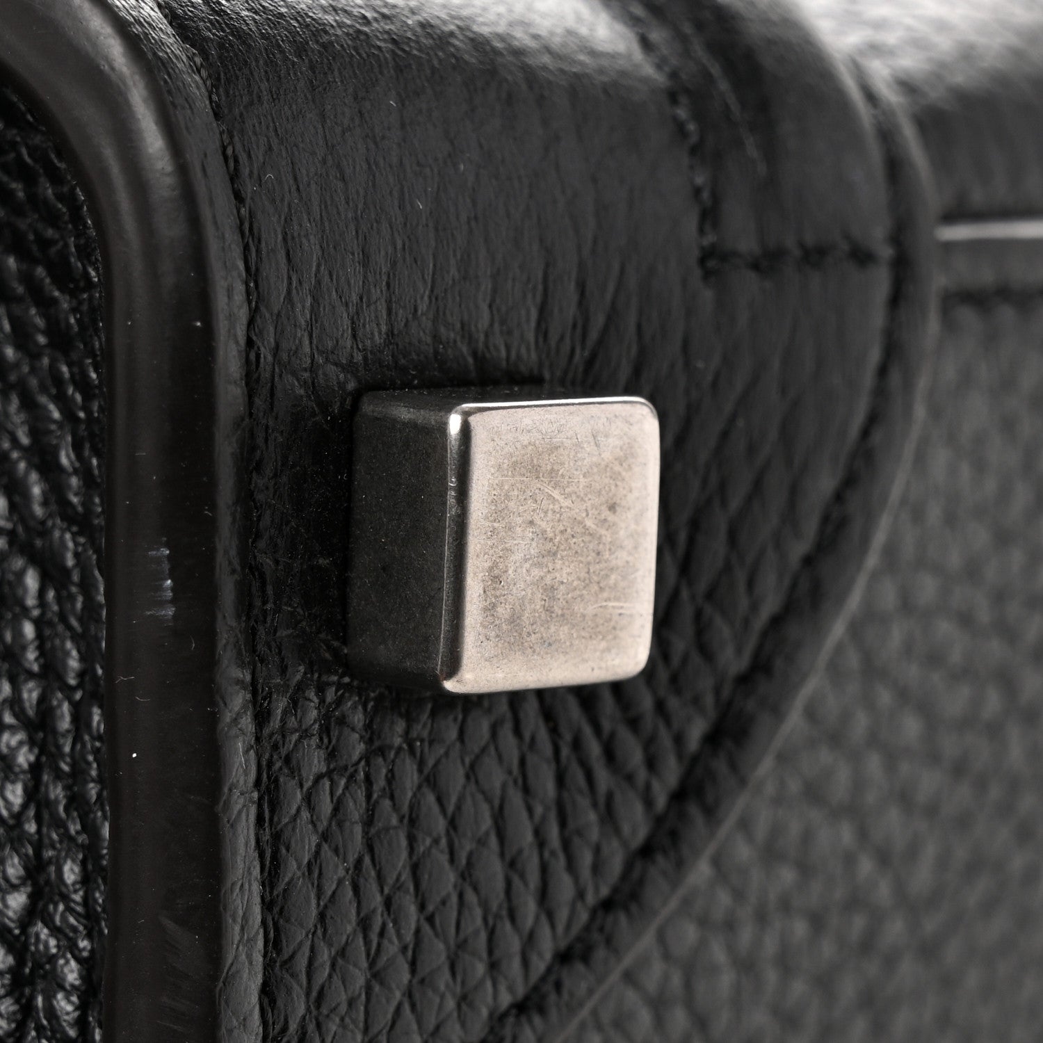 Celine Drummed Calfskin Micro Luggage Black 14 of 14