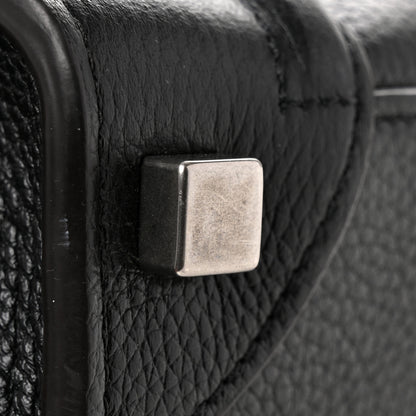 Celine Drummed Calfskin Micro Luggage Black 14 of 14
