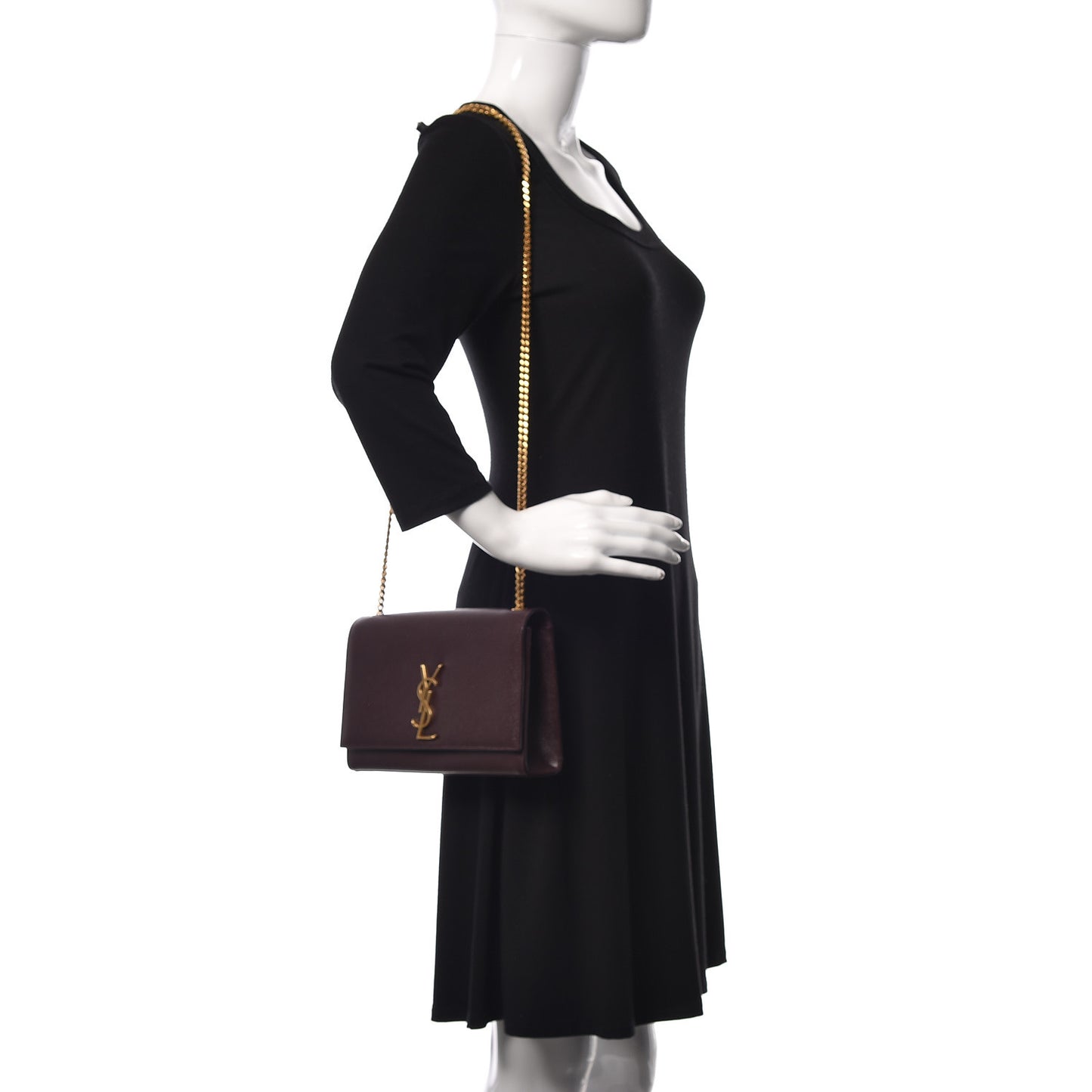 Grain De Poudre Medium Classic Monogram Kate Satchel Amaranto