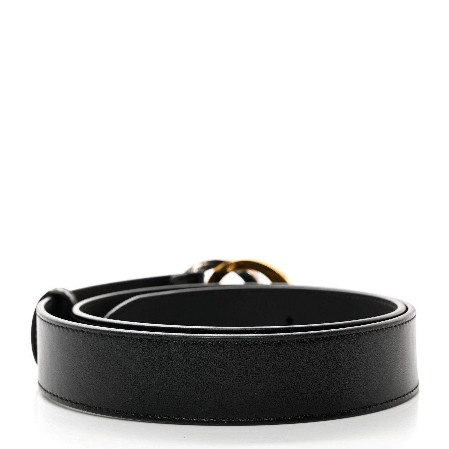 Gucci Plutone Calfskin Interlocking G 30mm Belt 80 32 Black 2 of 5