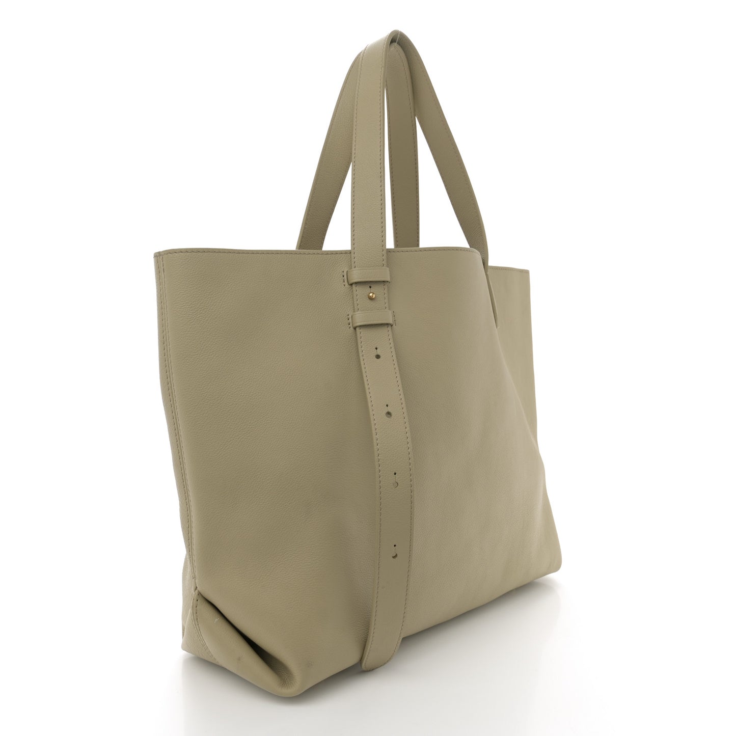 Grained Calfskin Low Key Cabas MM Clay
