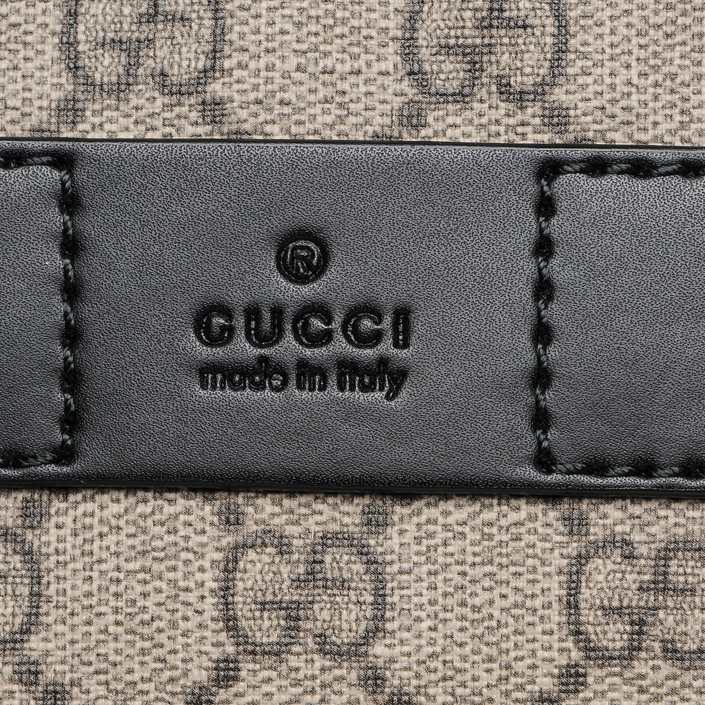 Soft GG Supreme Monogram Web Vertical Tote Black