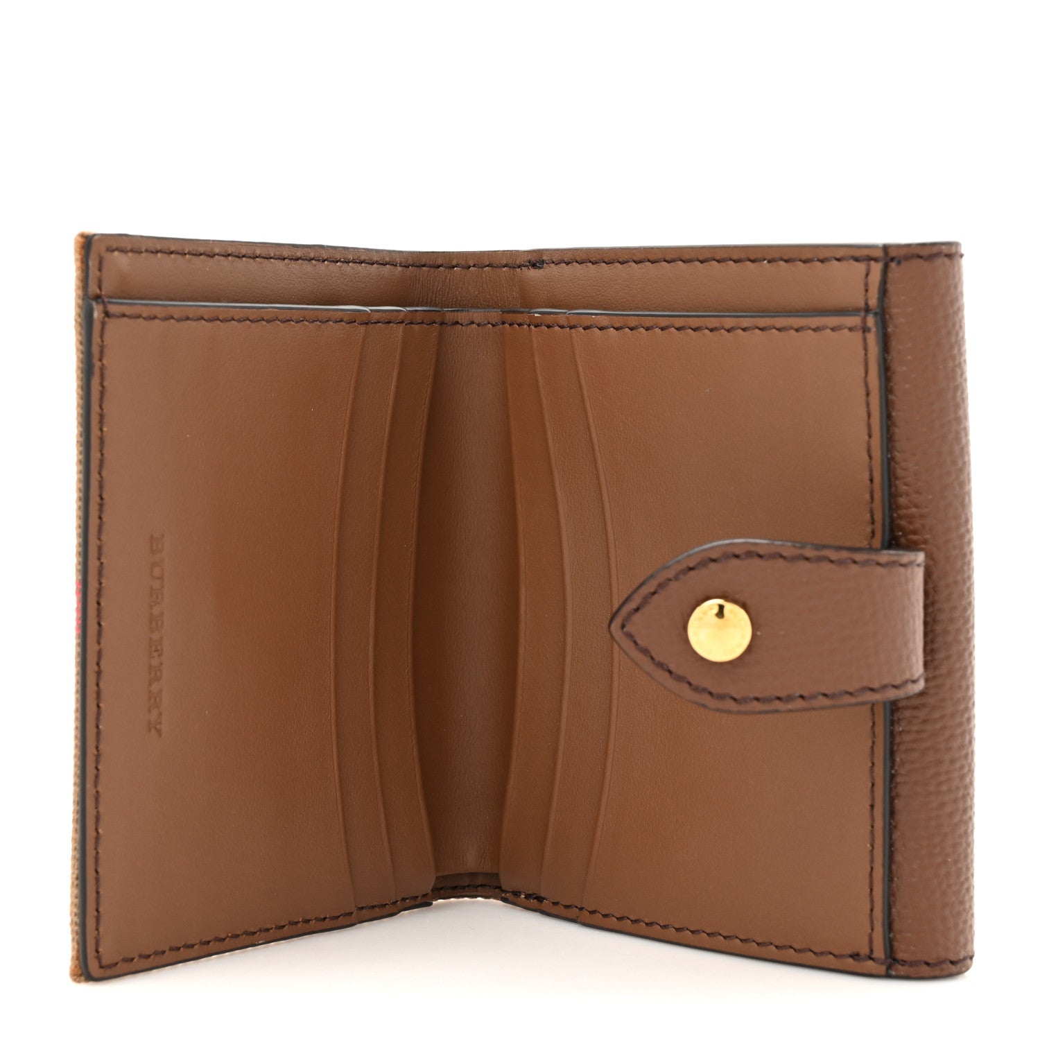 Burberry House Check Luna French Wallet Brown 5 of 7