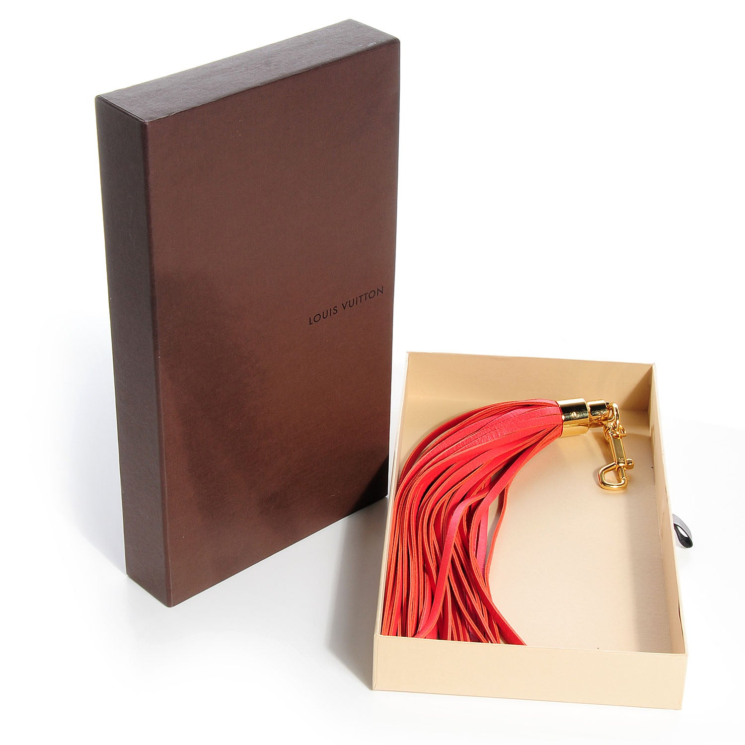 Louis Vuitton Rainbow Bag Charm Large Tassel Red 5 of 5