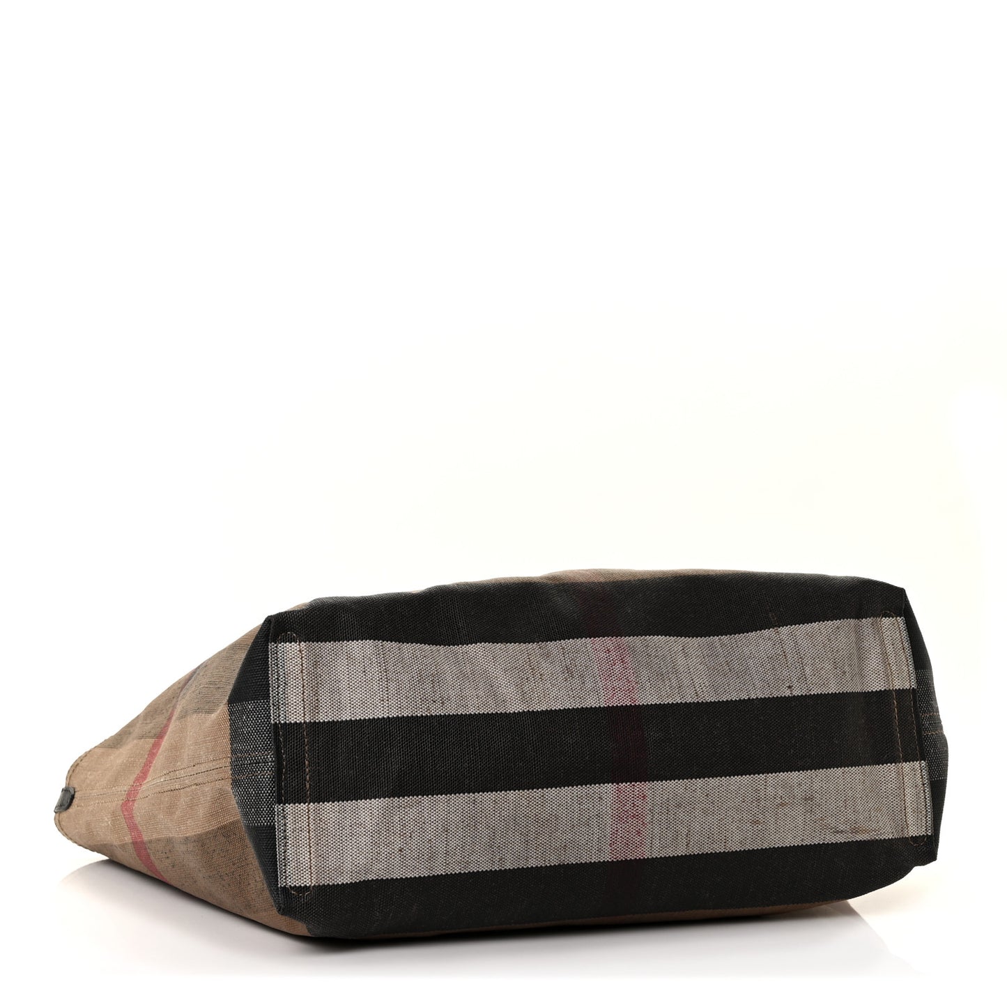 Coated Canvas Mega Check Medium Doodle Tote Black