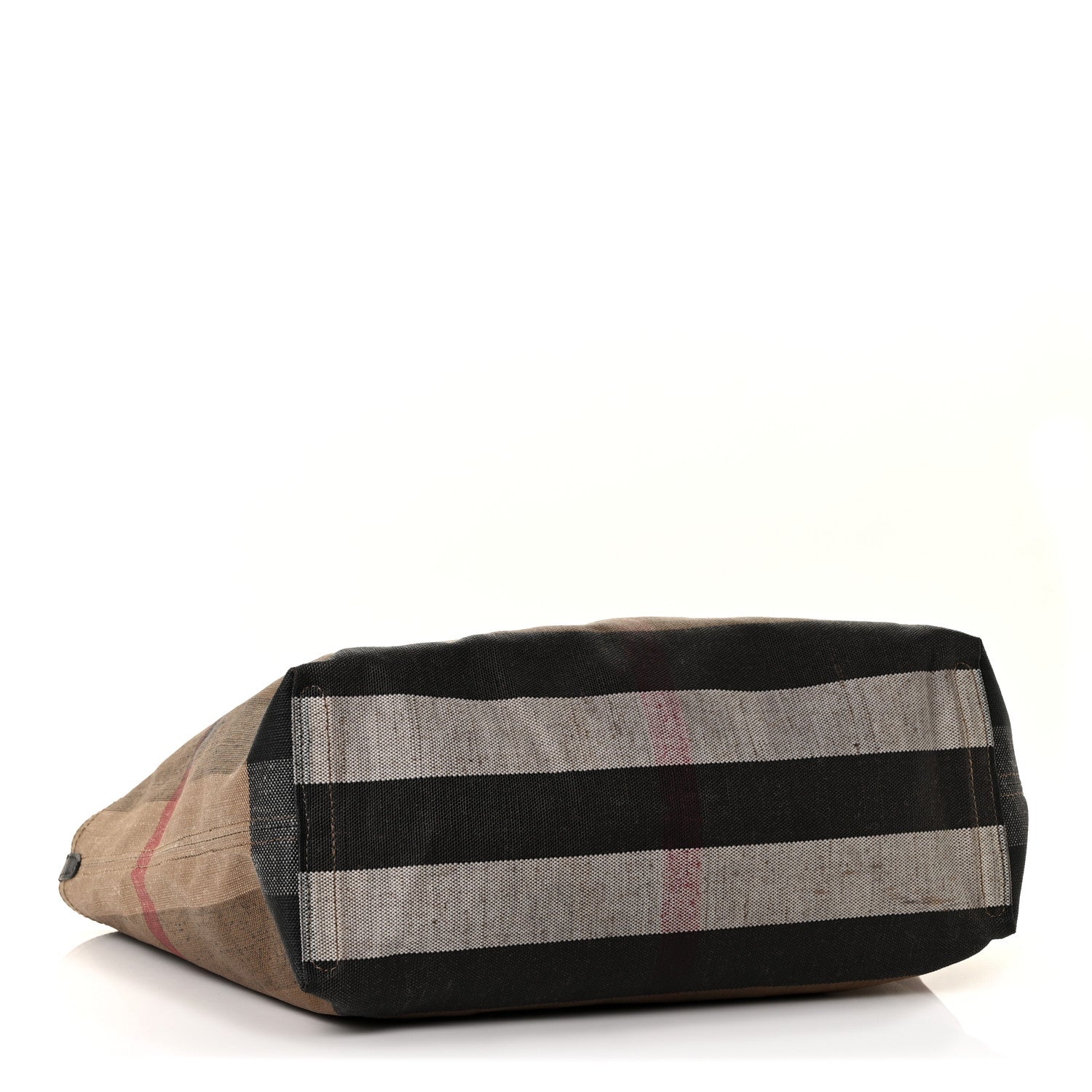 Burberry Coated Canvas Mega Check Medium Doodle Tote Black 4 of 11