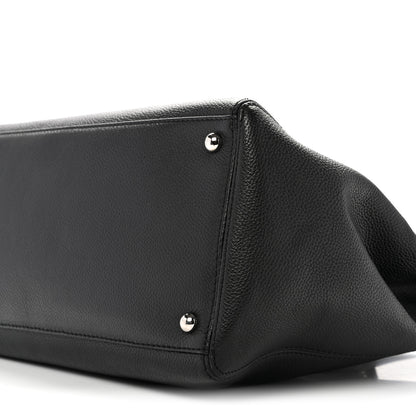 Chanel Calfskin Cerf Executive Shopper Tote Black 11 of 15