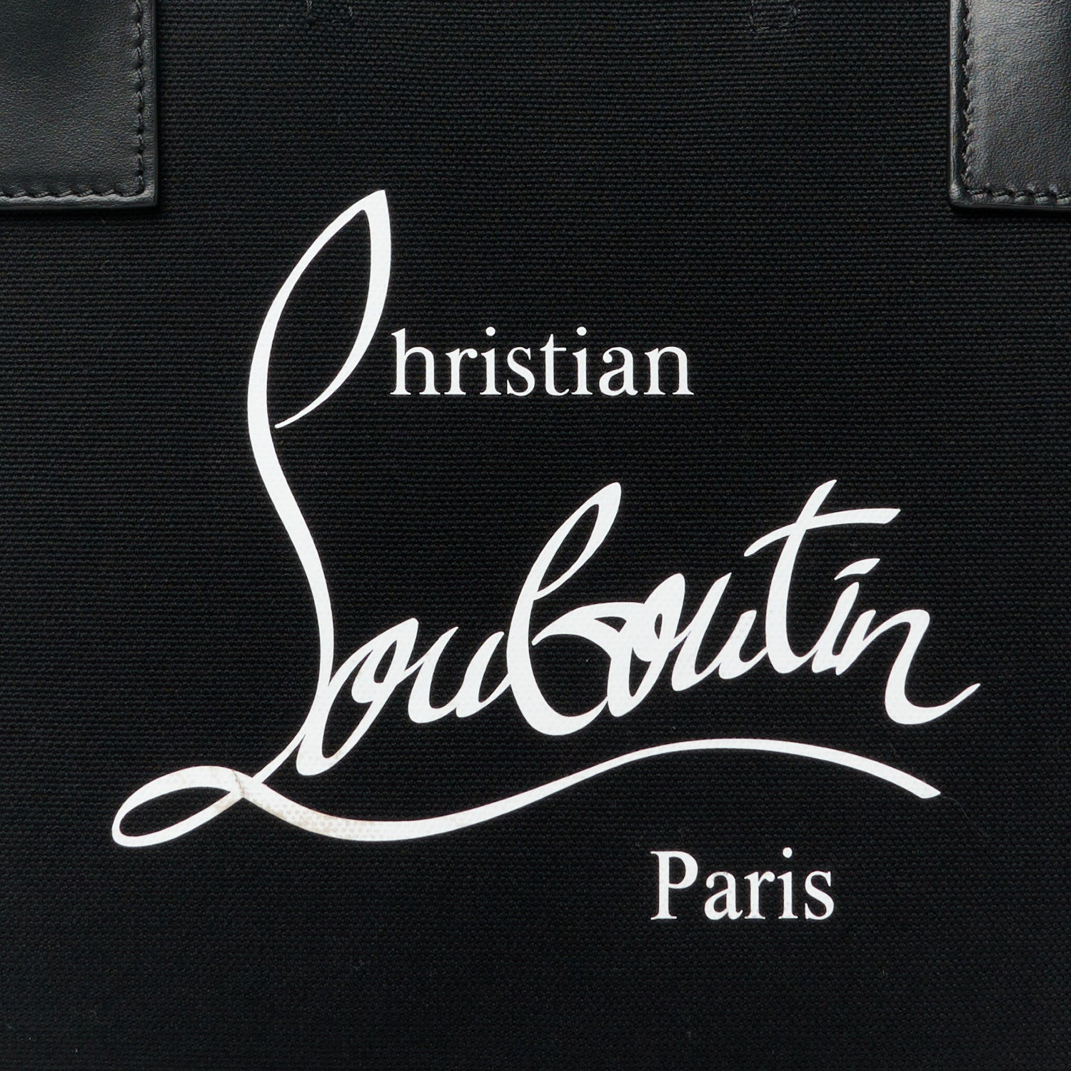 Christian Louboutin Canvas Nastroloubi Small Tote Black 7 of 9