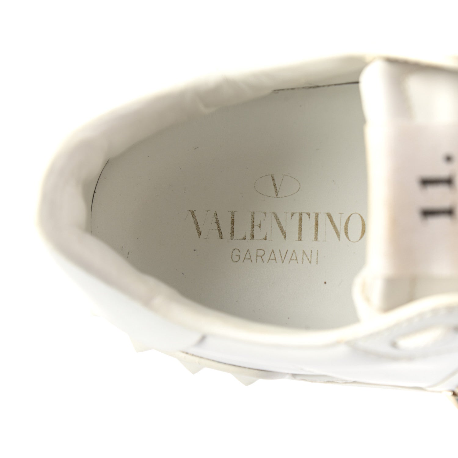 Valentino Garavani Calfskin Rockstud Untitled Open Sneakers 38 White 7 of 13