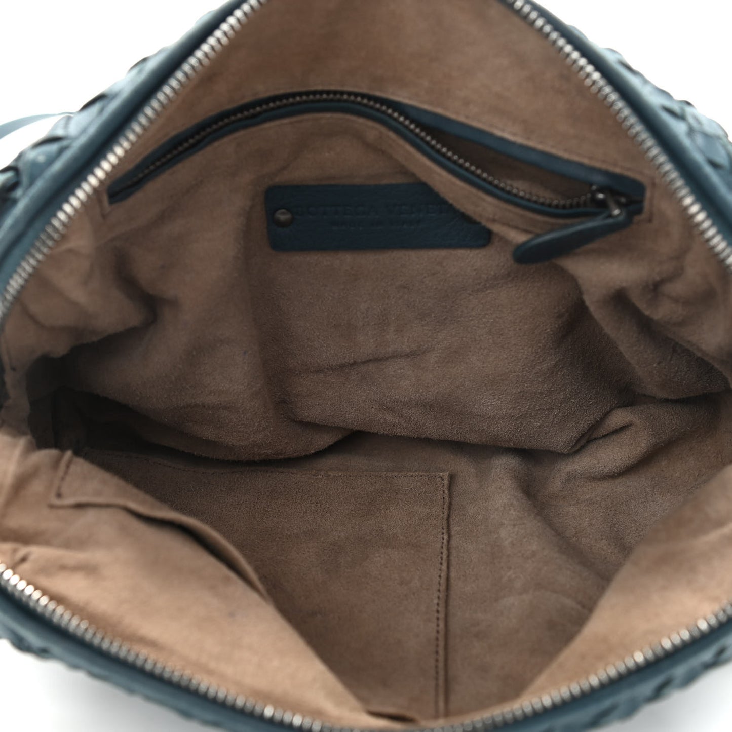 Nappa Intrecciato Nodini Crossbody Messenger Green