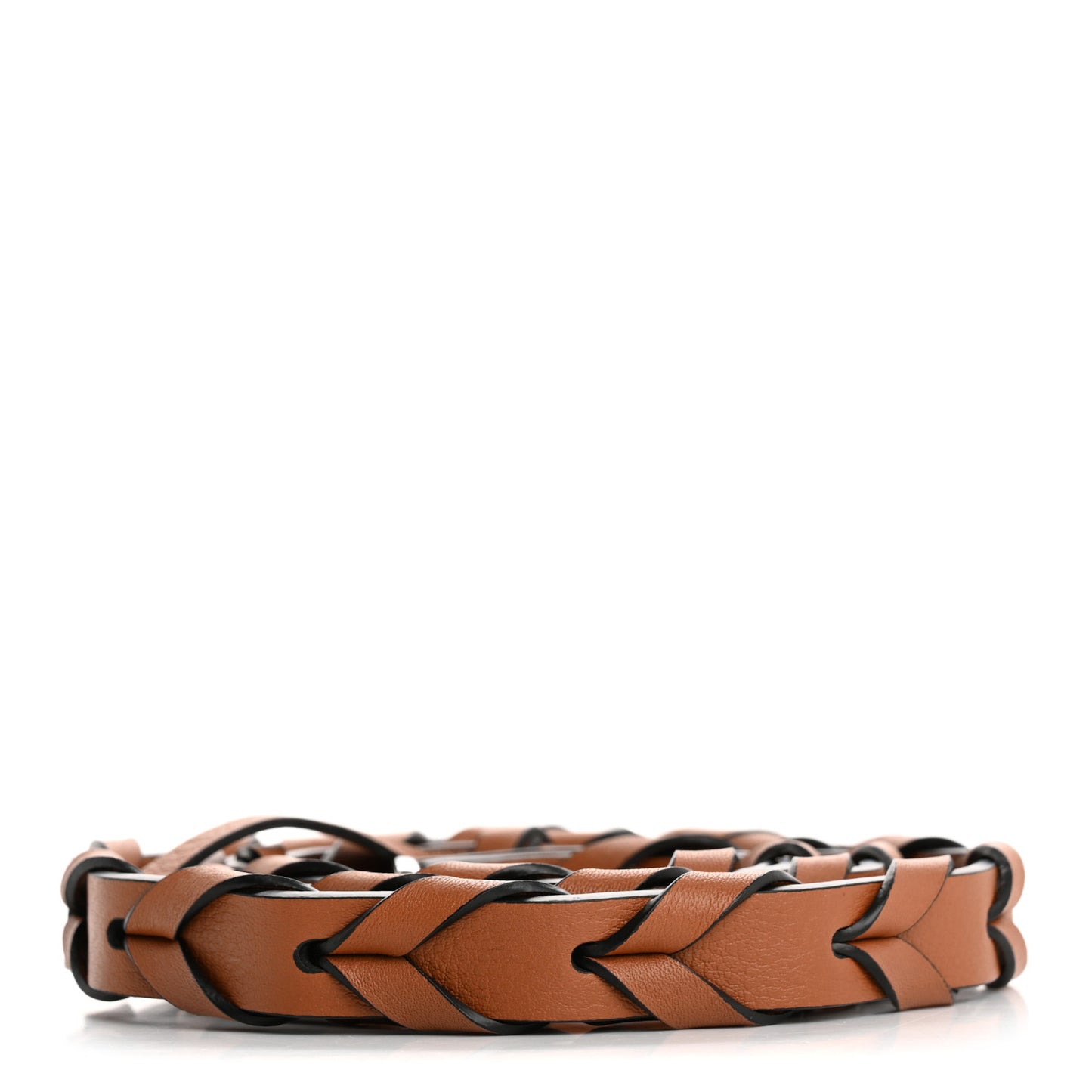 Calfskin Braided Strap Tan