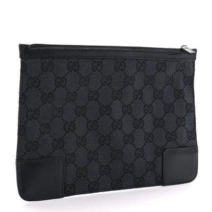 Gucci Monogram Zip Pouch Black 3 of 7