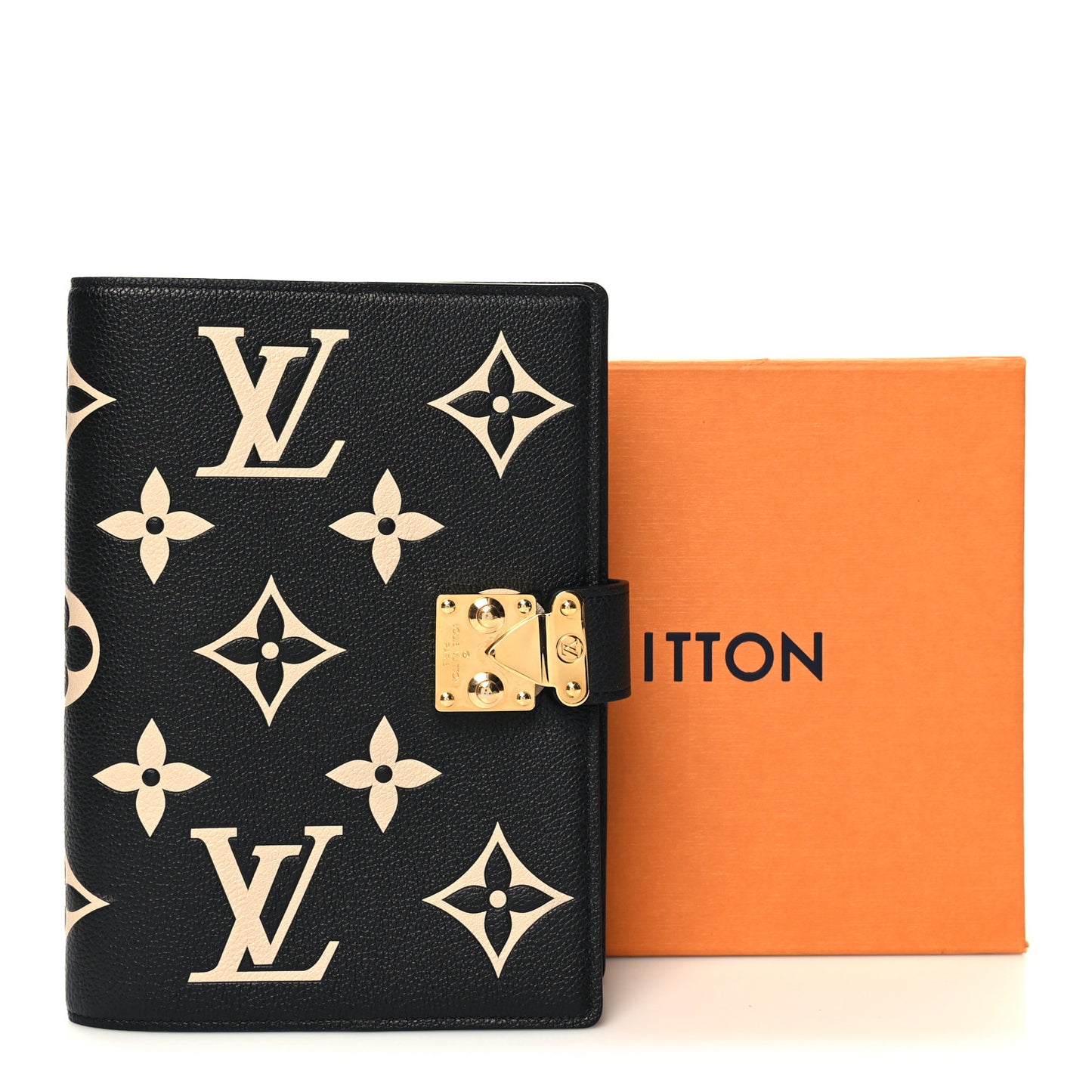 Empreinte Monogram Giant Paul Notebook Cover MM Black Beige