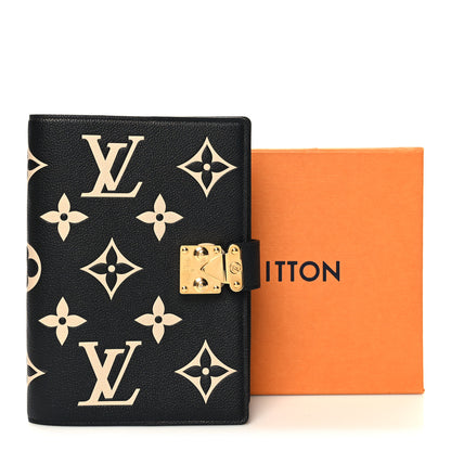 Louis Vuitton Empreinte Monogram Giant Paul Notebook Cover MM Black Beige 10 of 10