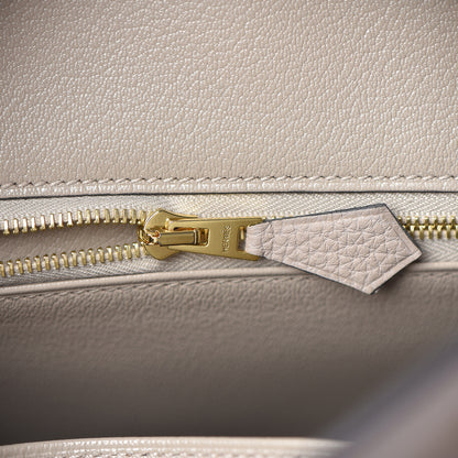 Hermes Togo Birkin 25 Gris Tourterelle 11 of 35