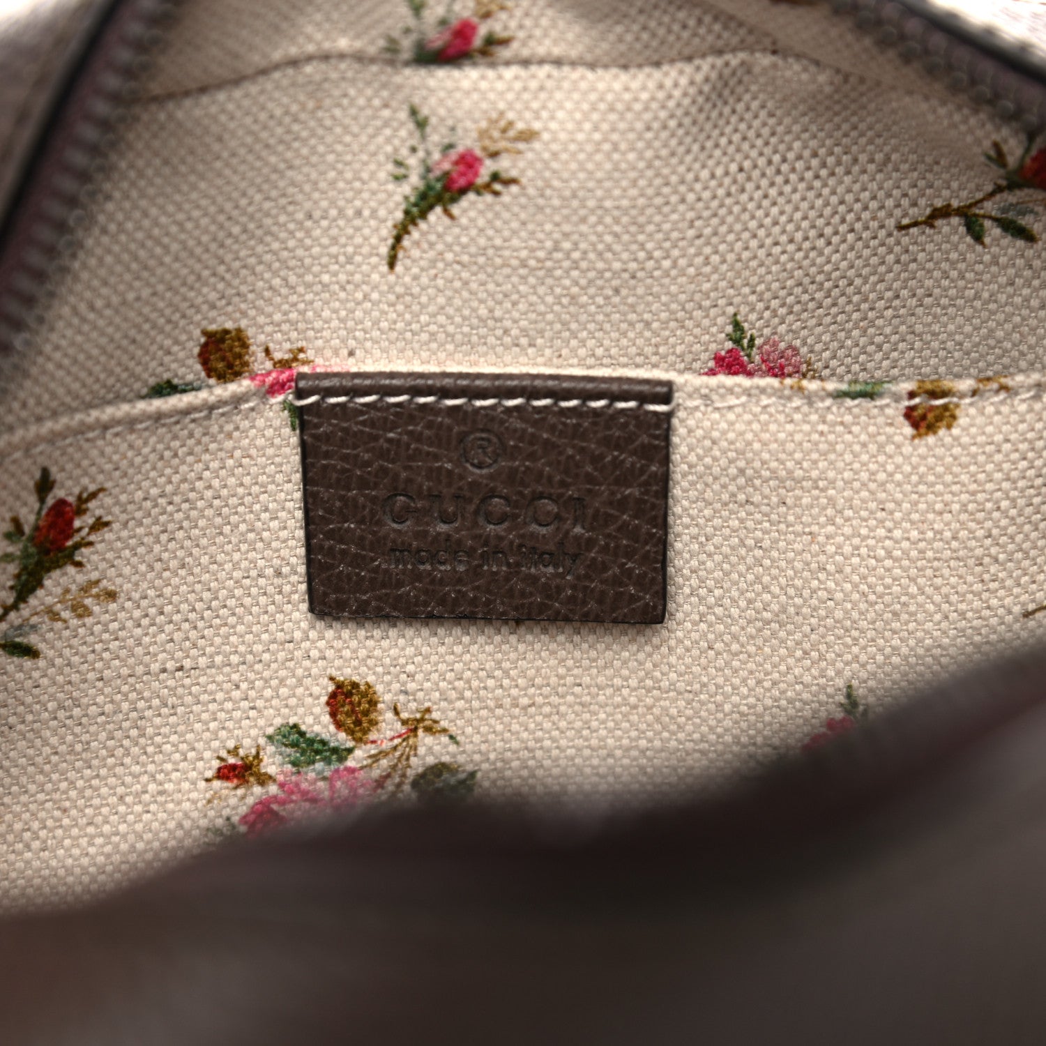 Gucci GG Supreme Monogram Web Neo Vintage Shoulder Bag Beige New Acero Crop 6 of 9
