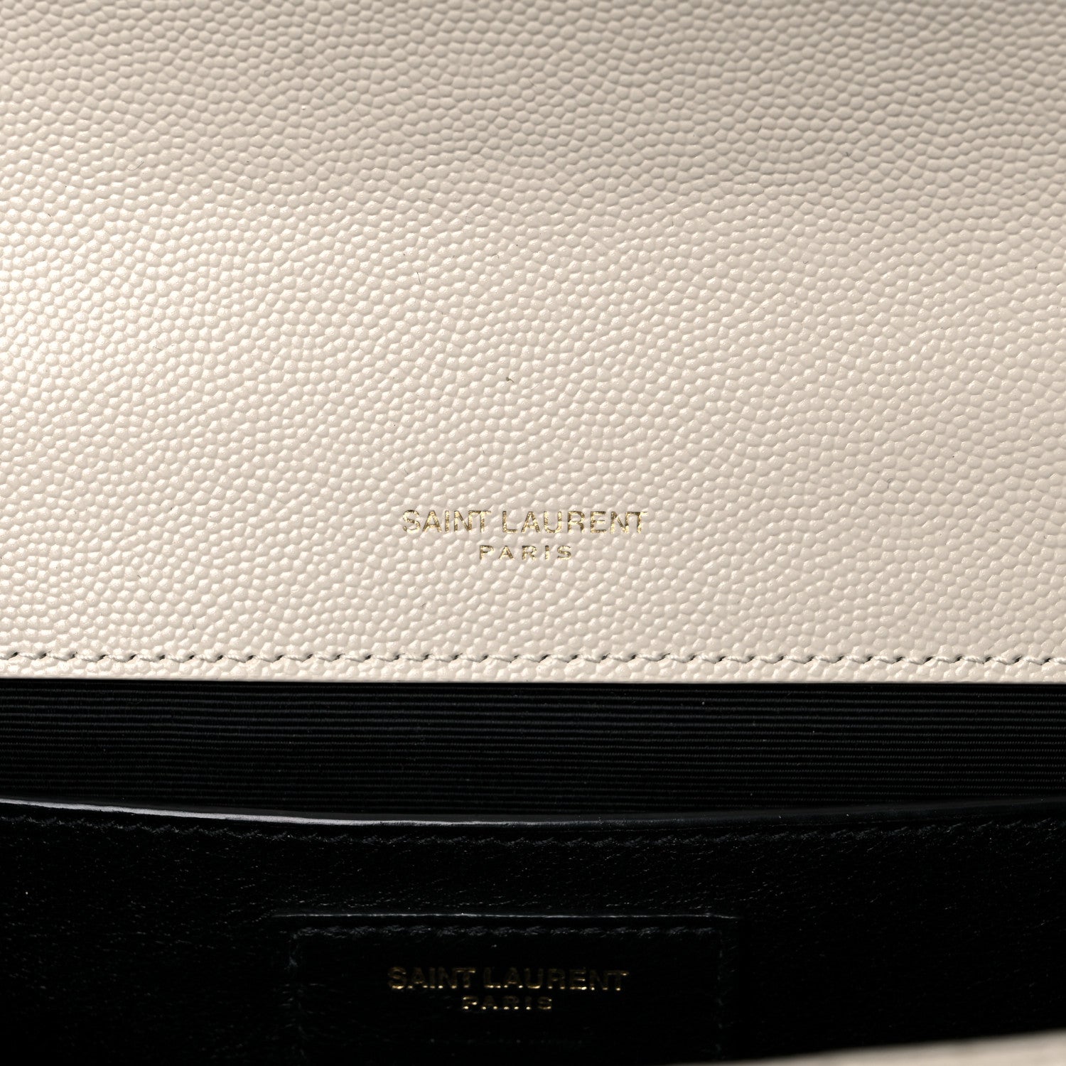 Saint Laurent Grain De Poudre Textured Mixed Matelasse Medium Triquilt Monogram Satchel Crema Soft 6 of 13