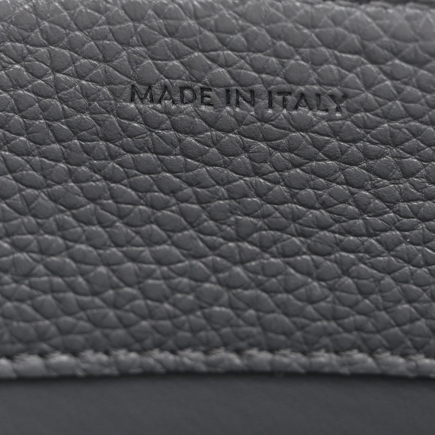 Celine Grained Calfskin Small 16 Top Handle Bag Storm 7 of 13