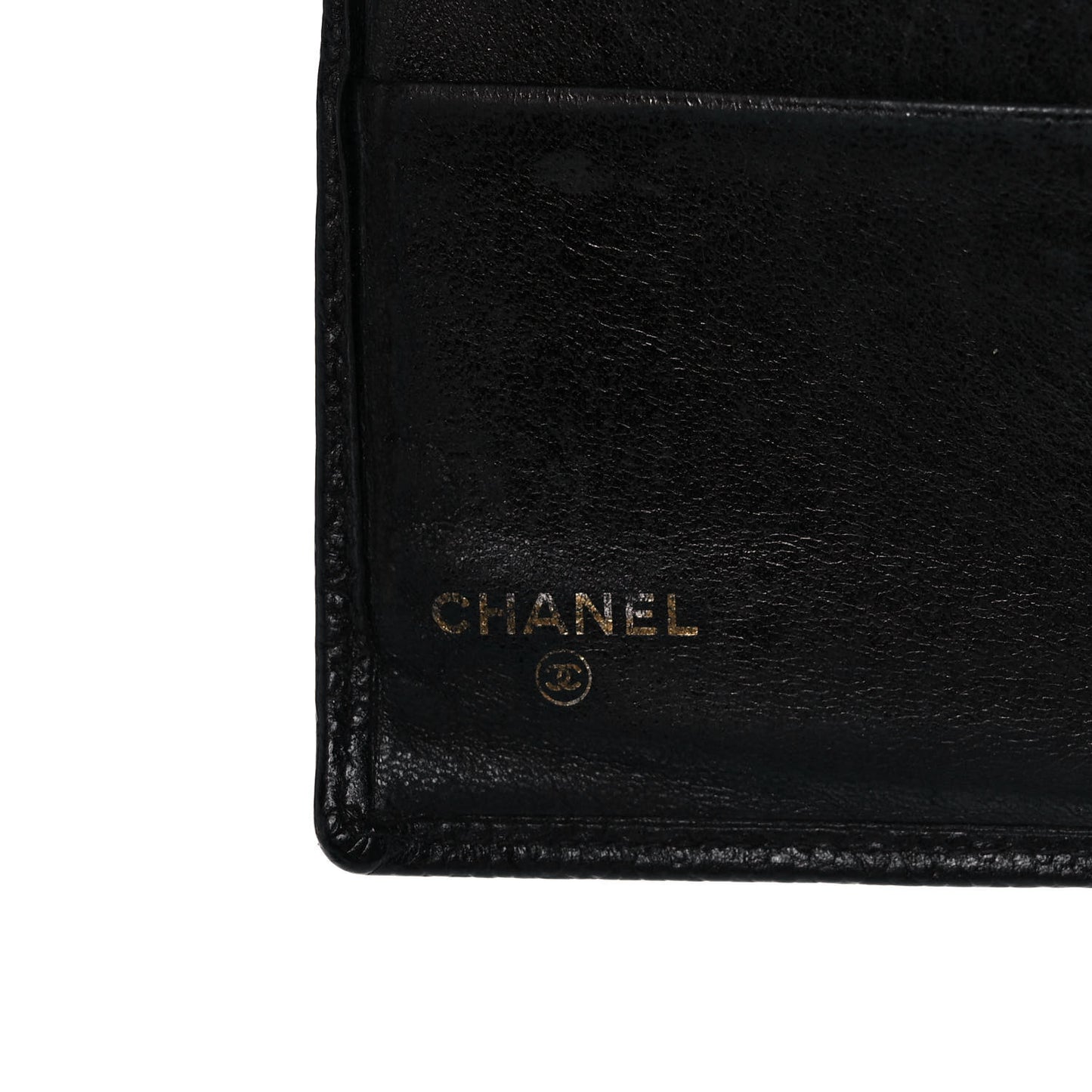 Caviar Stitched French Wallet Black