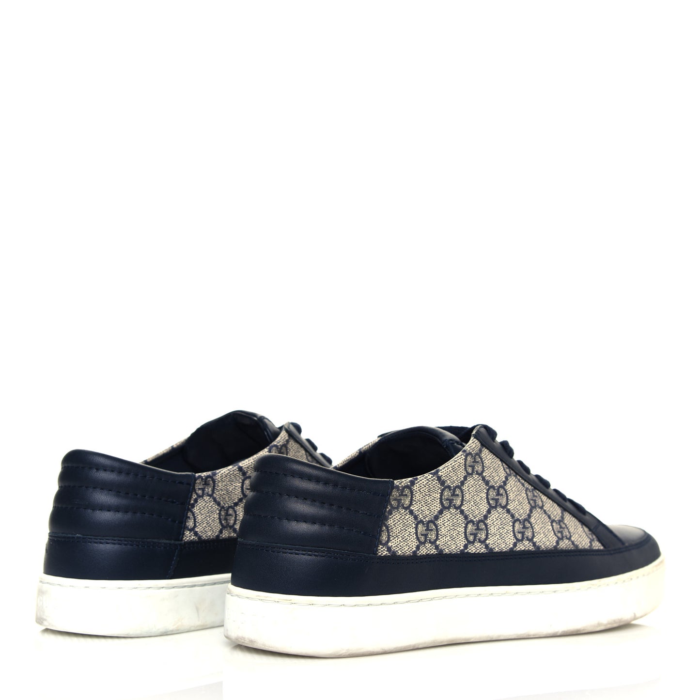 GG Supreme Monogram Mens Low Top Sneakers 8 Midnight Blue