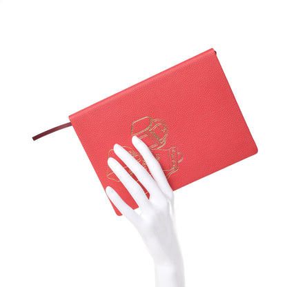 Louis Vuitton Taurillon Notebook MM Rubis 2 of 6