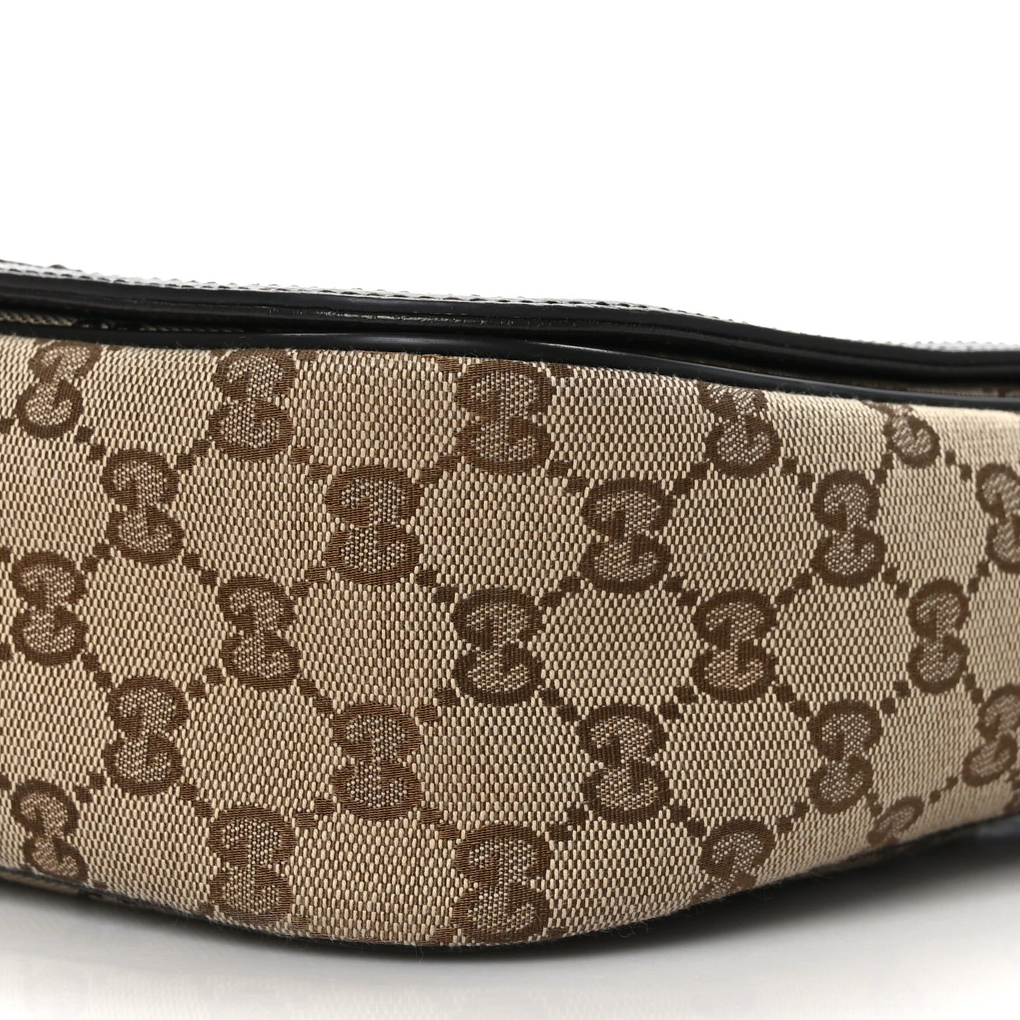 Monogram Flap Messenger Bag Beige Dark Brown