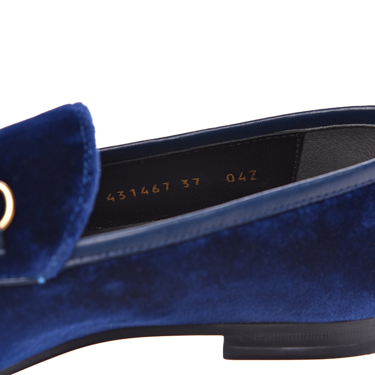 Velvet Horsebit Womens Jordaan Loafers 37 Blue Cobalt