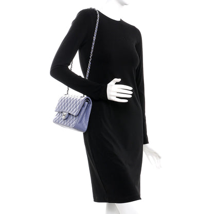 Chanel Lambskin Quilted Medium Double Flap Light Purple 2 of 16