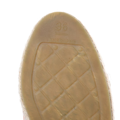 Chanel Lambskin CC Espadrilles 36 Nude 8 of 12