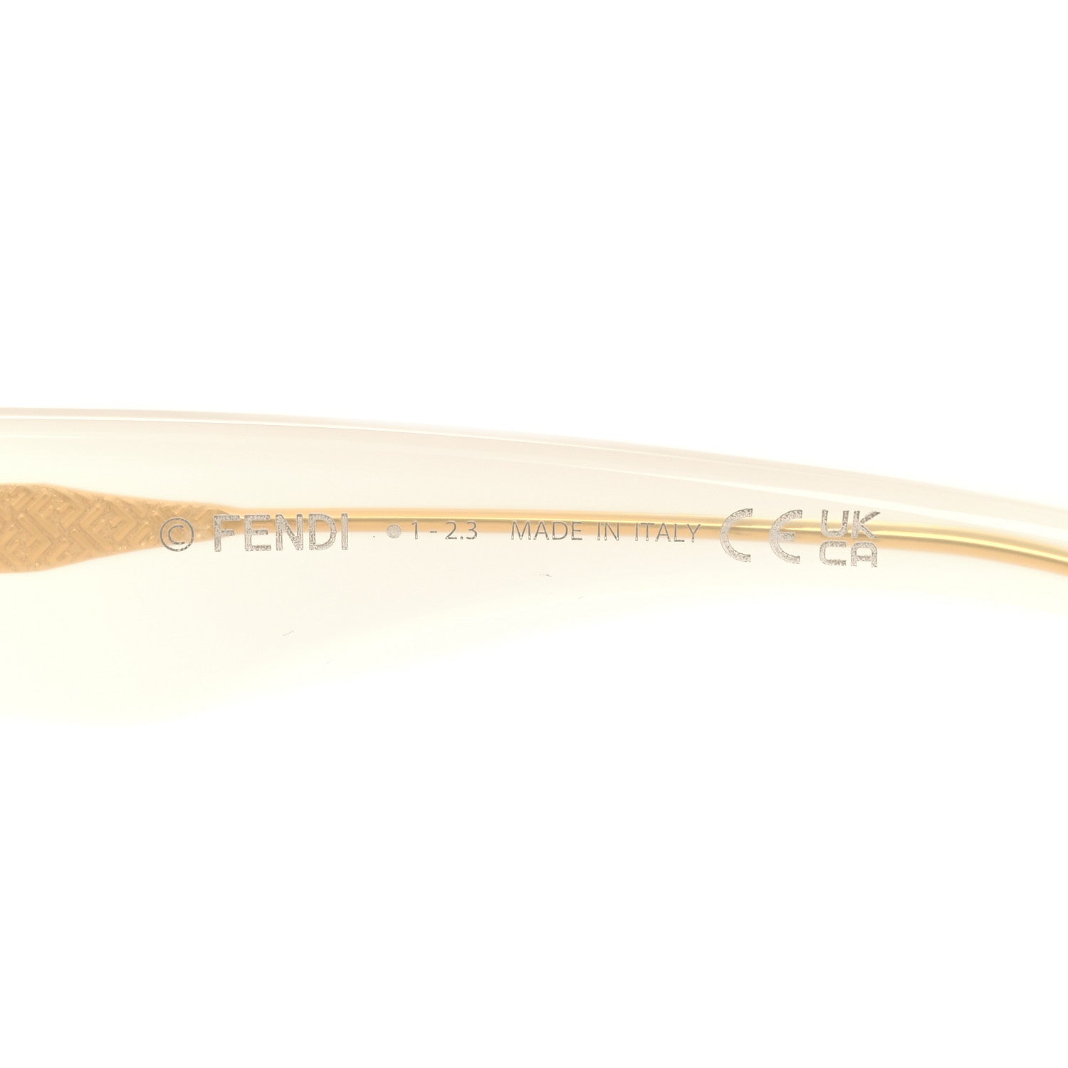 Fendi Acetate Fendi Roma Square Sunglasses FE40100I White 6 of 7
