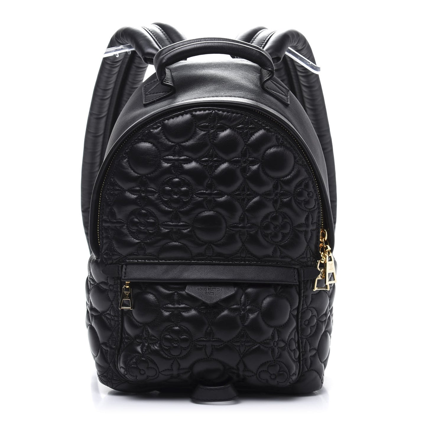 Lambskin Flower Matelasse Palm Springs Backpack PM Black