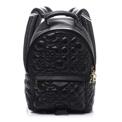 Louis Vuitton Lambskin Flower Matelasse Palm Springs Backpack PM Black 1 of 10