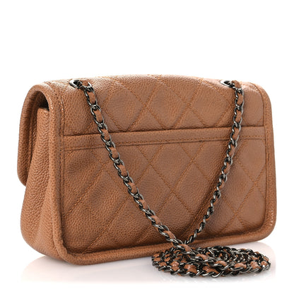Chanel Caviar Small Natural Beauty Flap Brown 3 of 16