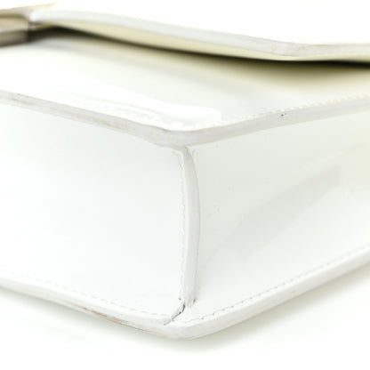 Givenchy Patent Quilted Small 4G Chain Shoulder Bag White 9 of 19