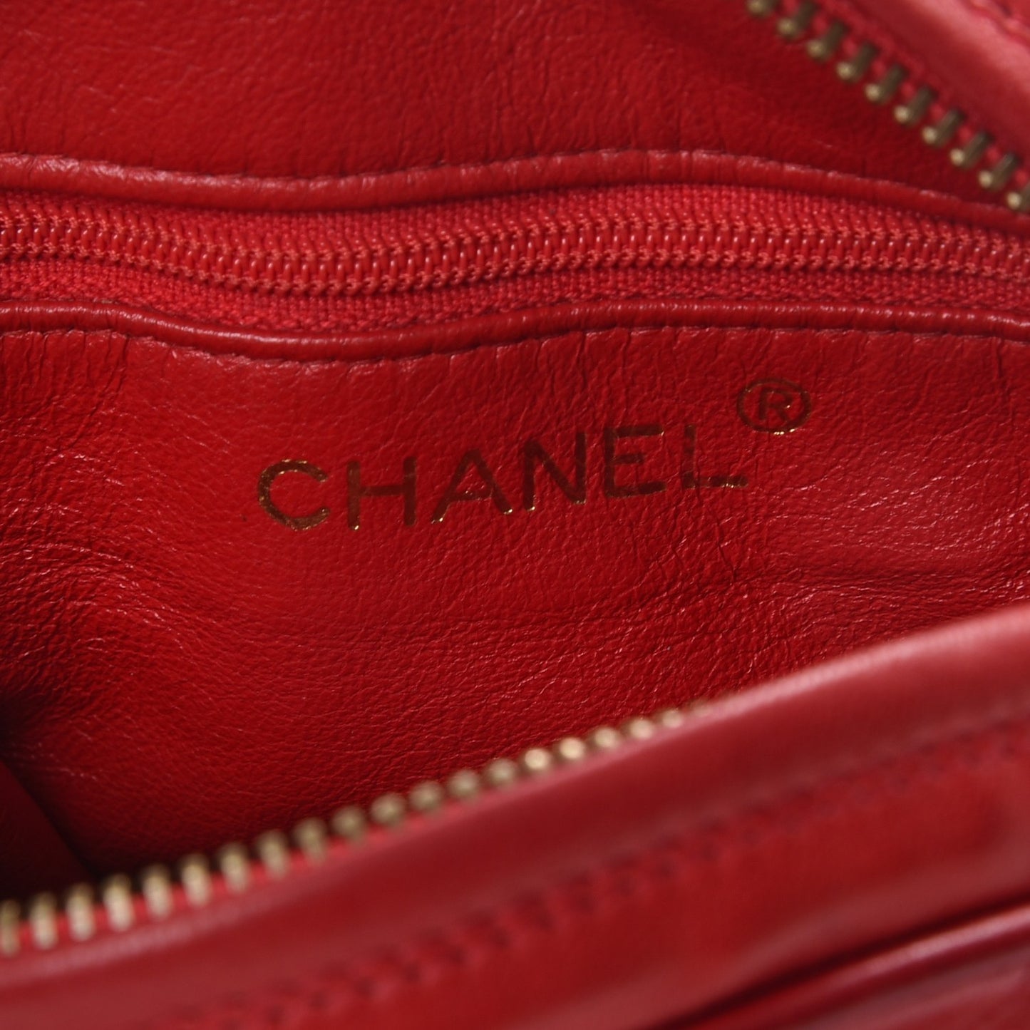 Lambskin Quilted Tassel Shoulder Bag Red