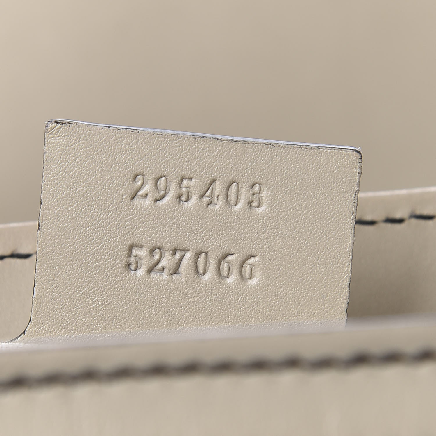 Gucci Monogram Margaux Calfskin Large Emily Chain Shoulder Bag Beige Ebony Mystic White 9 of 9