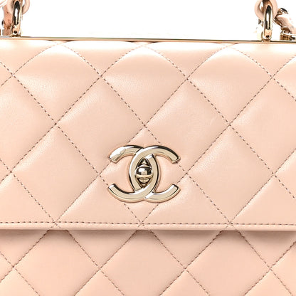 Chanel Lambskin Quilted Small Trendy CC Flap Dual Handle Bag Light Pink 9 of 11