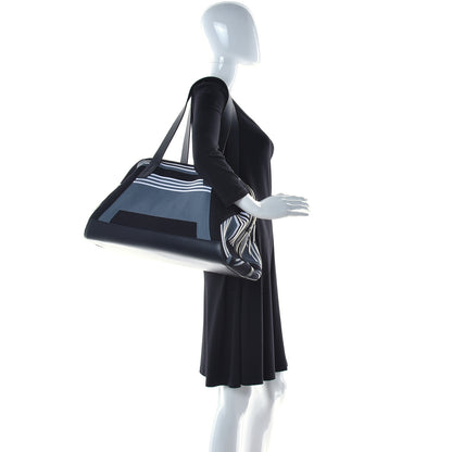 Hermes Technical Mesh Calfskin Hunter Dynamo Duffle Bag Black Gris Asphalte 2 of 10