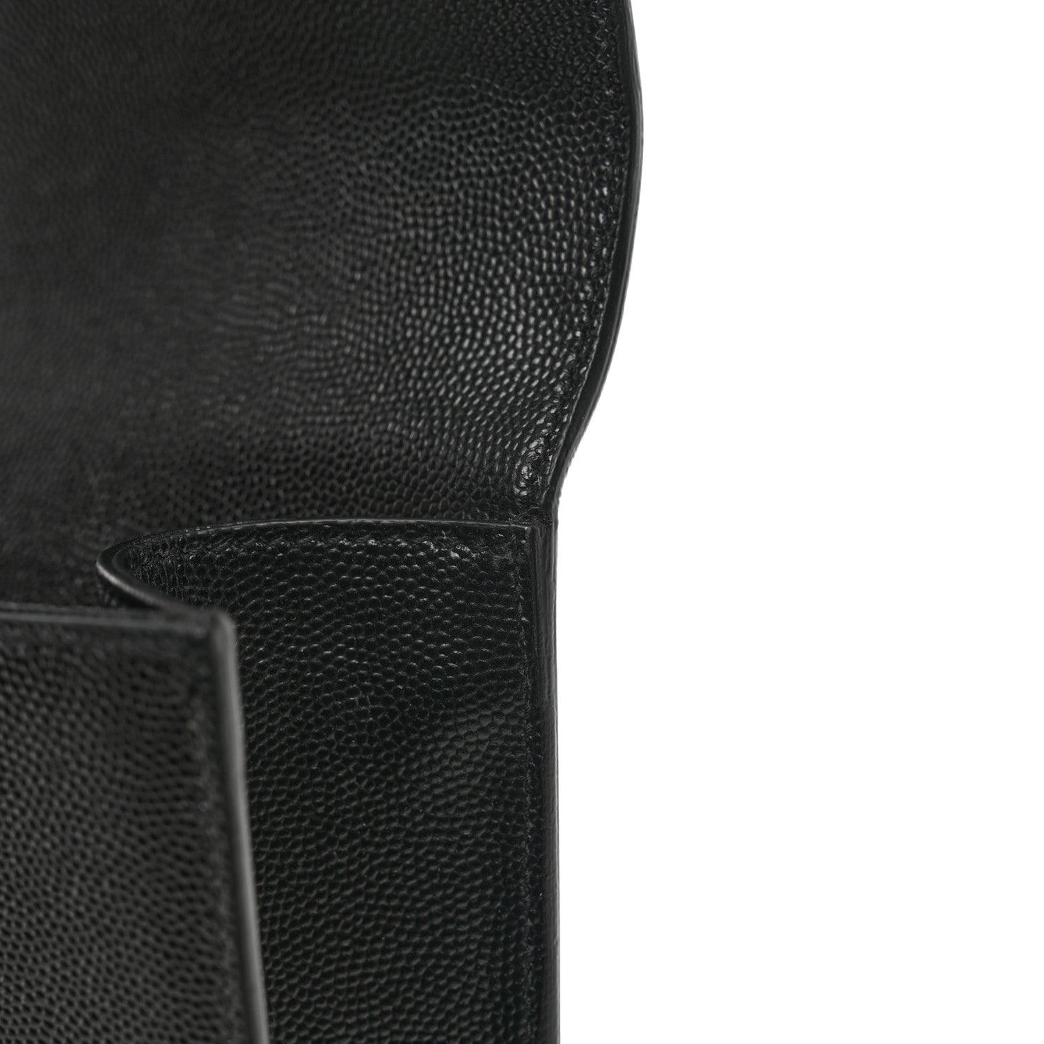 Saint Laurent Grain De Poudre Monogram Cassandre Clutch Black 8 of 9