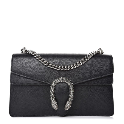 Gucci Pebbled Calfskin Small Dionysus Shoulder Bag Black 1 of 8
