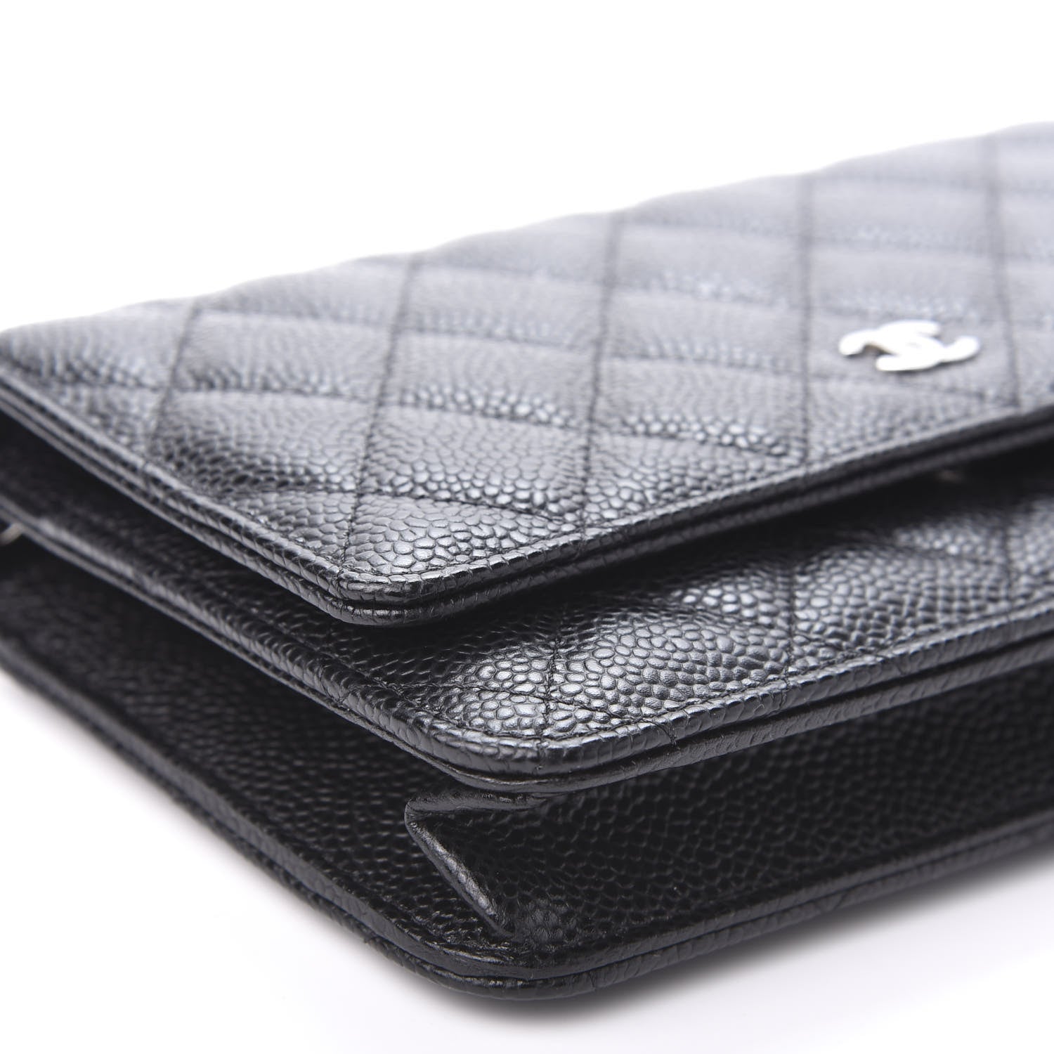Chanel Caviar Quilted Wallet On Chain WOC Black 9 of 12