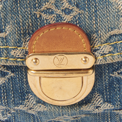 Louis Vuitton Monogram Denim Mini Pleaty Blue 8 of 9