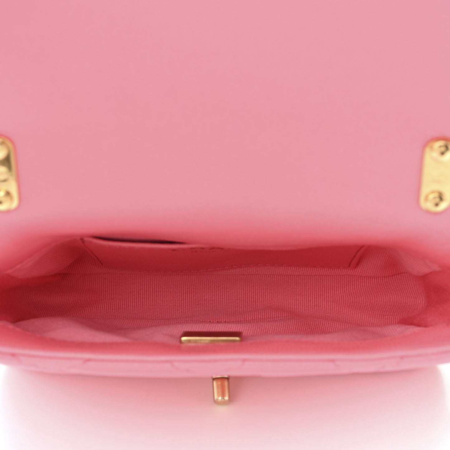 Lambskin Quilted Mini Funky Town Flap Pink