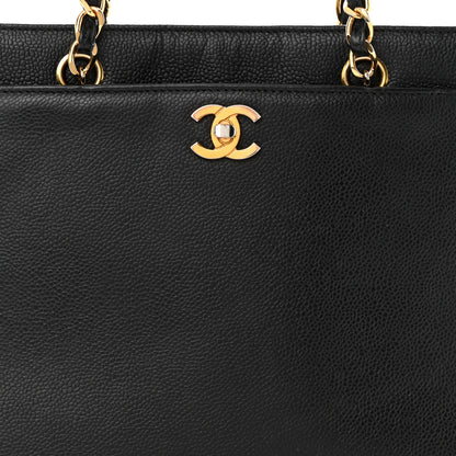 Chanel Caviar CC Shoulder Bag Black 8 of 12