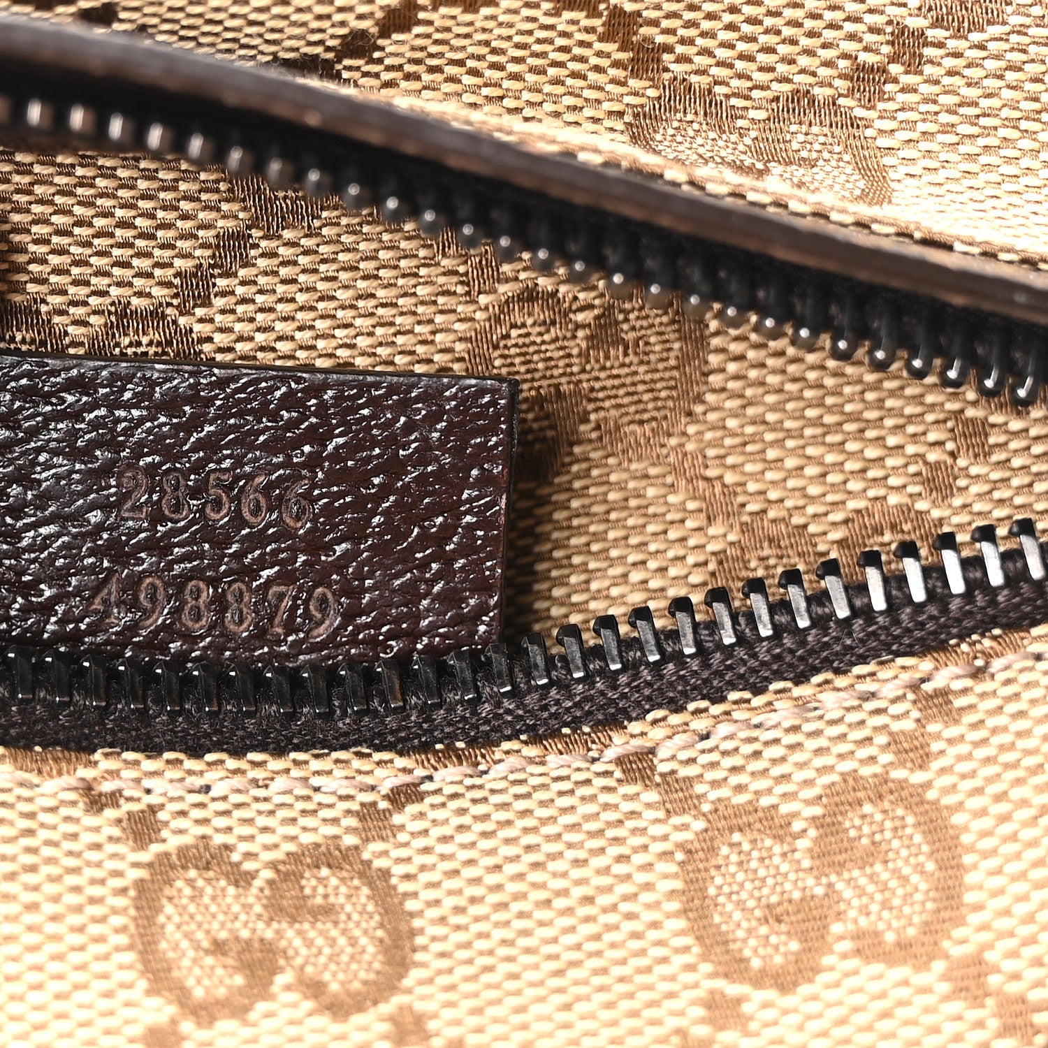 Gucci GG Monogram Web Double Pocket Belt Bag Dark Brown 7 of 10