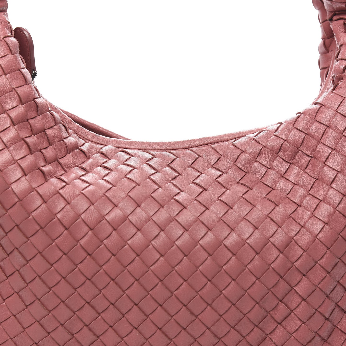 Nappa Intrecciato Medium Veneta Hobo Quarzo