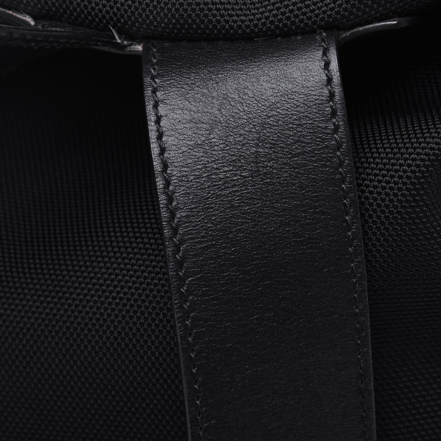 Techno Canvas Web Single Buckle Backpack Black